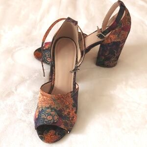 Elegant Floral Women's Heels